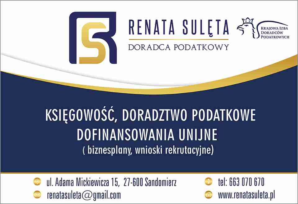 Kancelaria Doradztwa Podatkowego Biuro Rachunkowe Renata Sulęta - księgowość dla firm SANDOMIERZ księgowość dla firm SANDOMIERZ